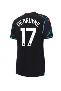 Manchester City Kevin De Bruyne #17 Voetbaltruitje 3e tenue Dames 2023-24 Korte Mouw